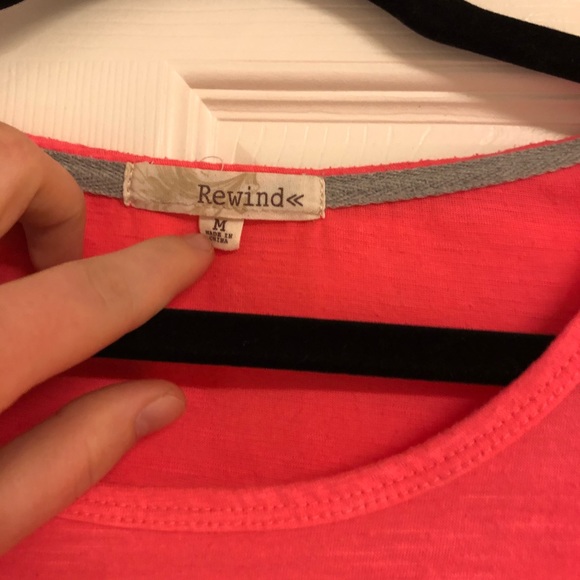 🌟5/$25!🌟 Rewind Crop Top w/ Floral Trim Hem - Picture 2 of 3